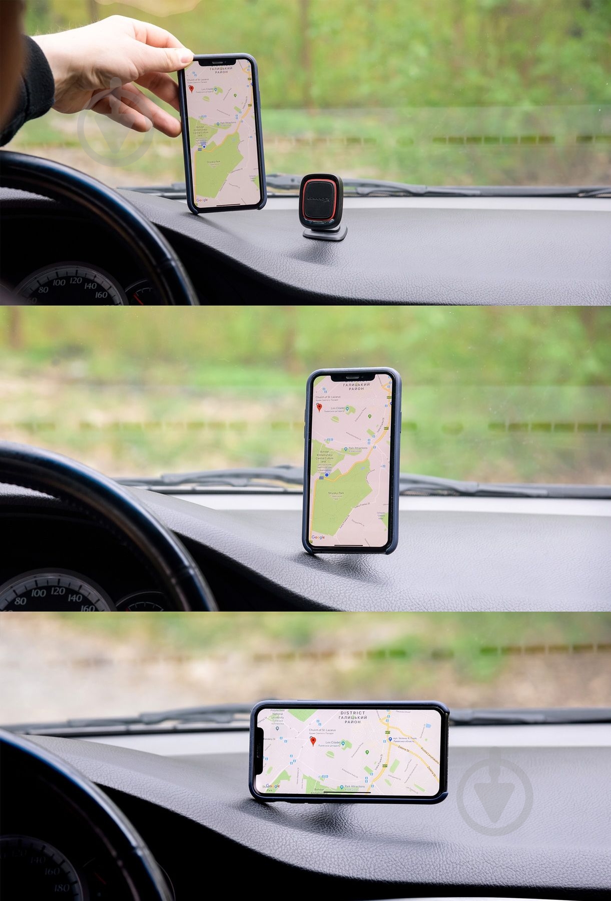 Автодержатель магнитный Grand-X MT-02 черный - фото 3 Автодержатель магнитный Grand-X MT-02 черный - фото 3