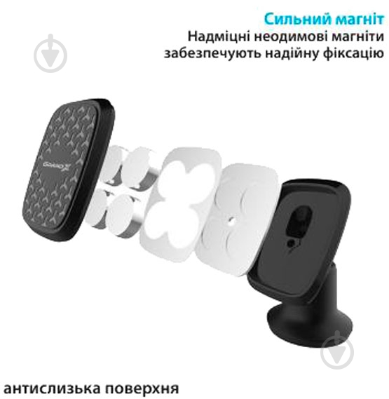 Автодержатель Grand-X Mounting on the Panel для смартфона (MT-09B) - фото 3 Автодержатель Grand-X Mounting on the Panel для смартфона (MT-09B) - фото 3
