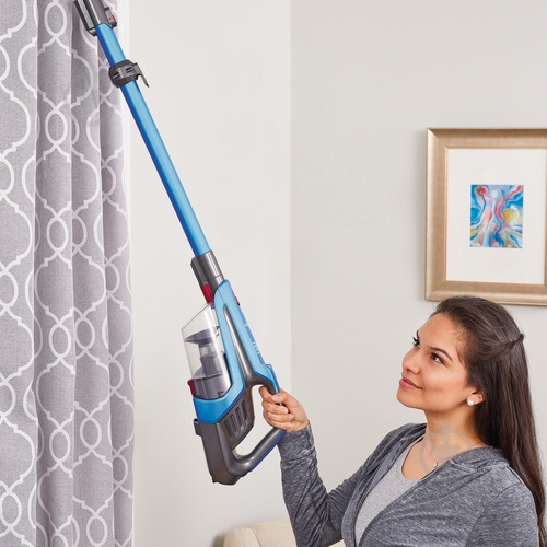 Пылесос аккумуляторный Black+Decker BHFE520J blue - фото 7