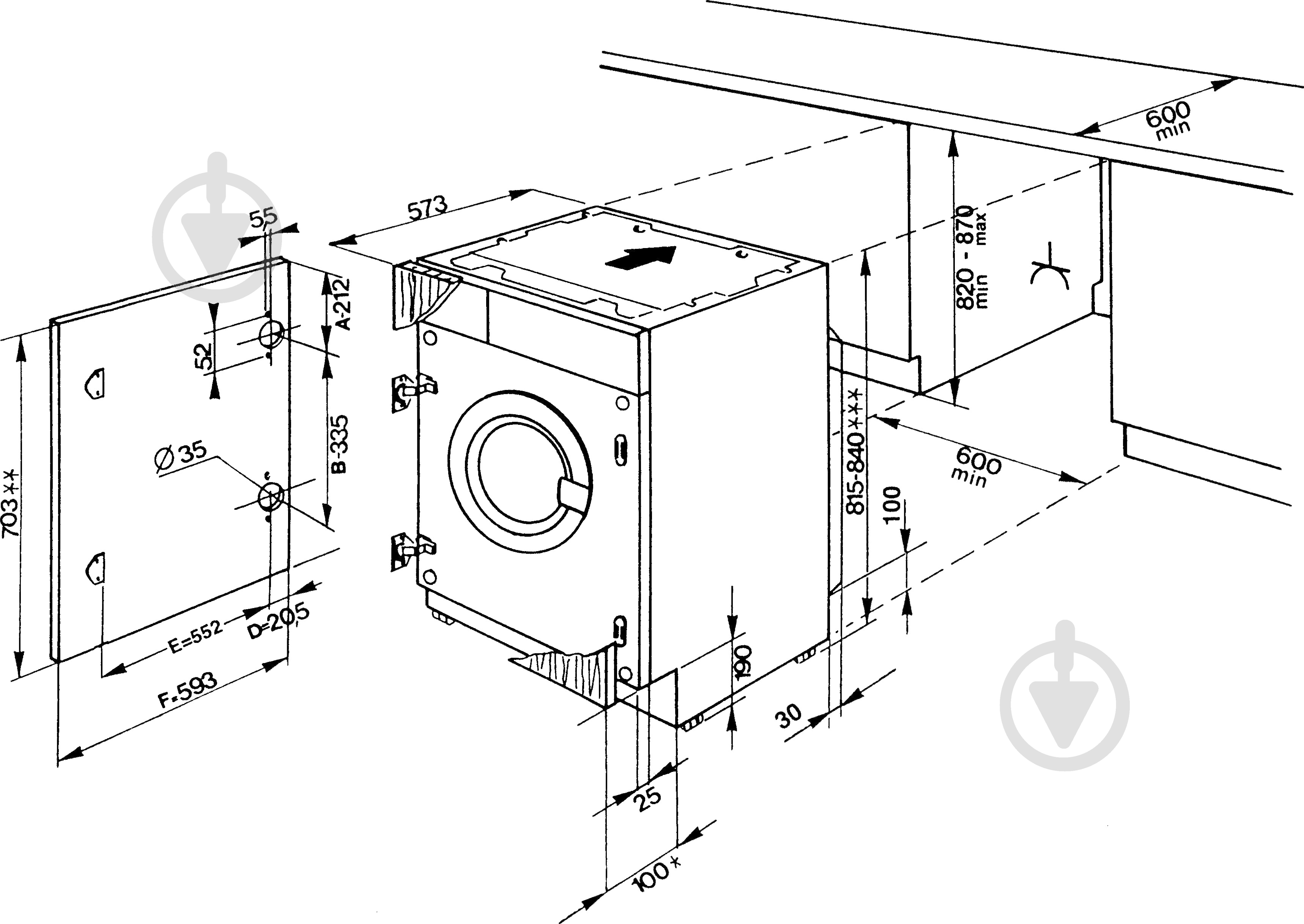 Встраиваемая стиральная машина Whirlpool AWOC 0714 - фото 3 Встраиваемая стиральная машина Whirlpool AWOC 0714 - фото 3