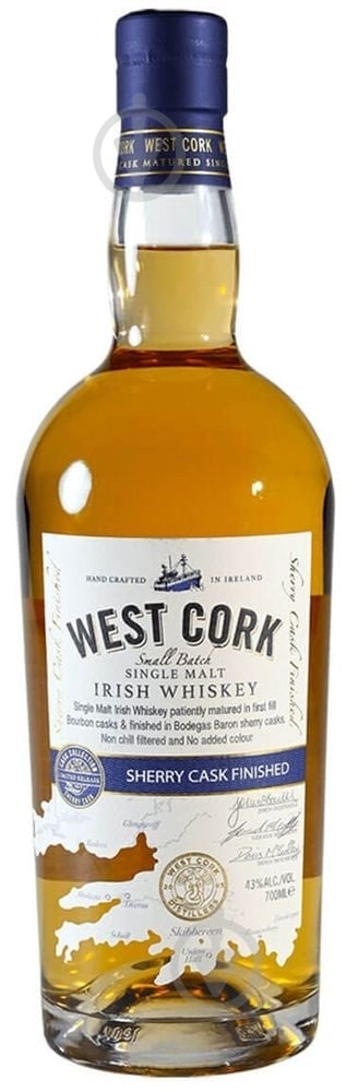 Виски West Cork West Cork Small Batch Sherry Cask 0,7 л - фото 1