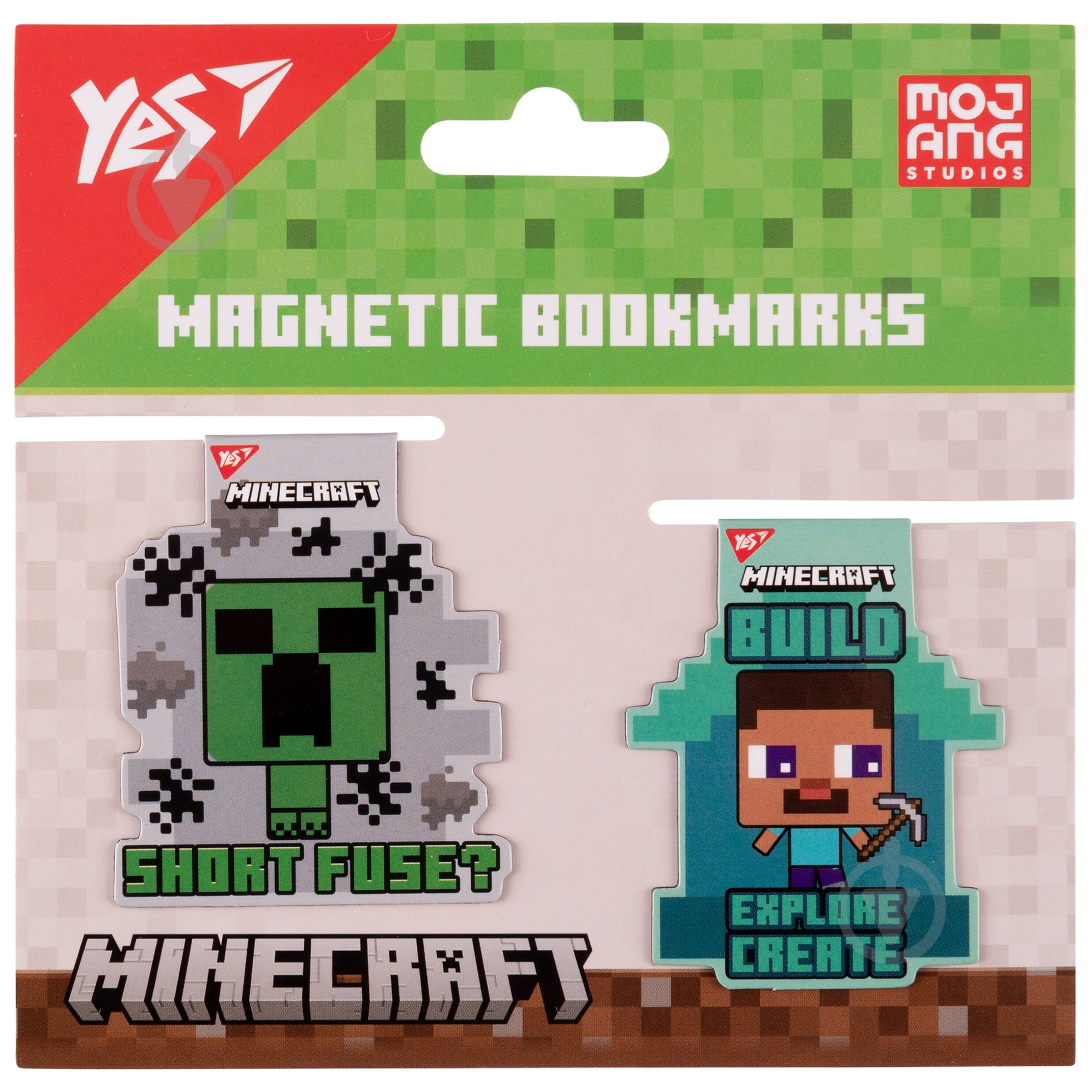 Закладки магнитные Minecraft friends 2 шт. YES - фото 1 Закладки магнитные Minecraft friends 2 шт. YES - фото 1