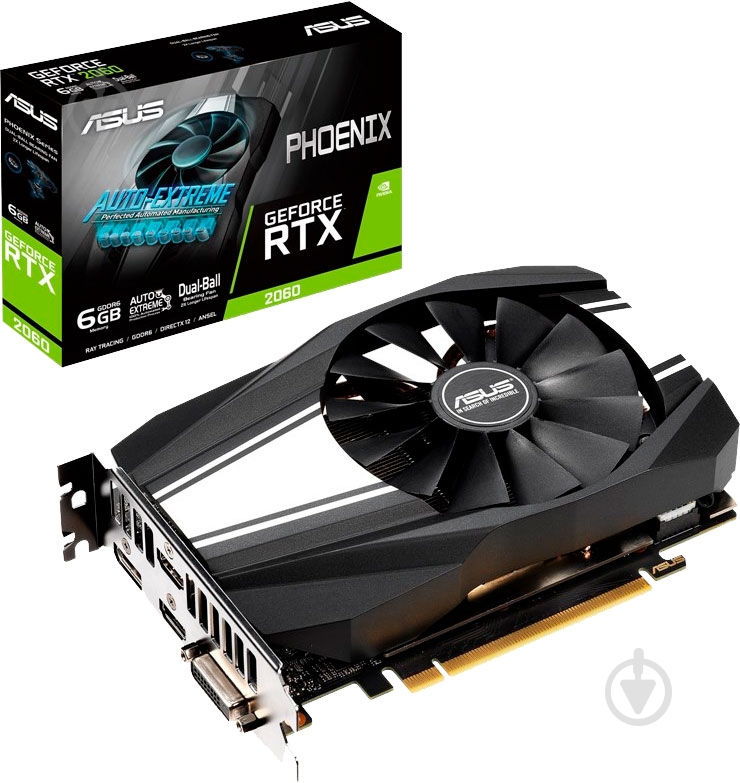 ᐉ Відеокарта Asus GeForce RTX 2060 Phoenix 6GB GDDR6 192bit (PH