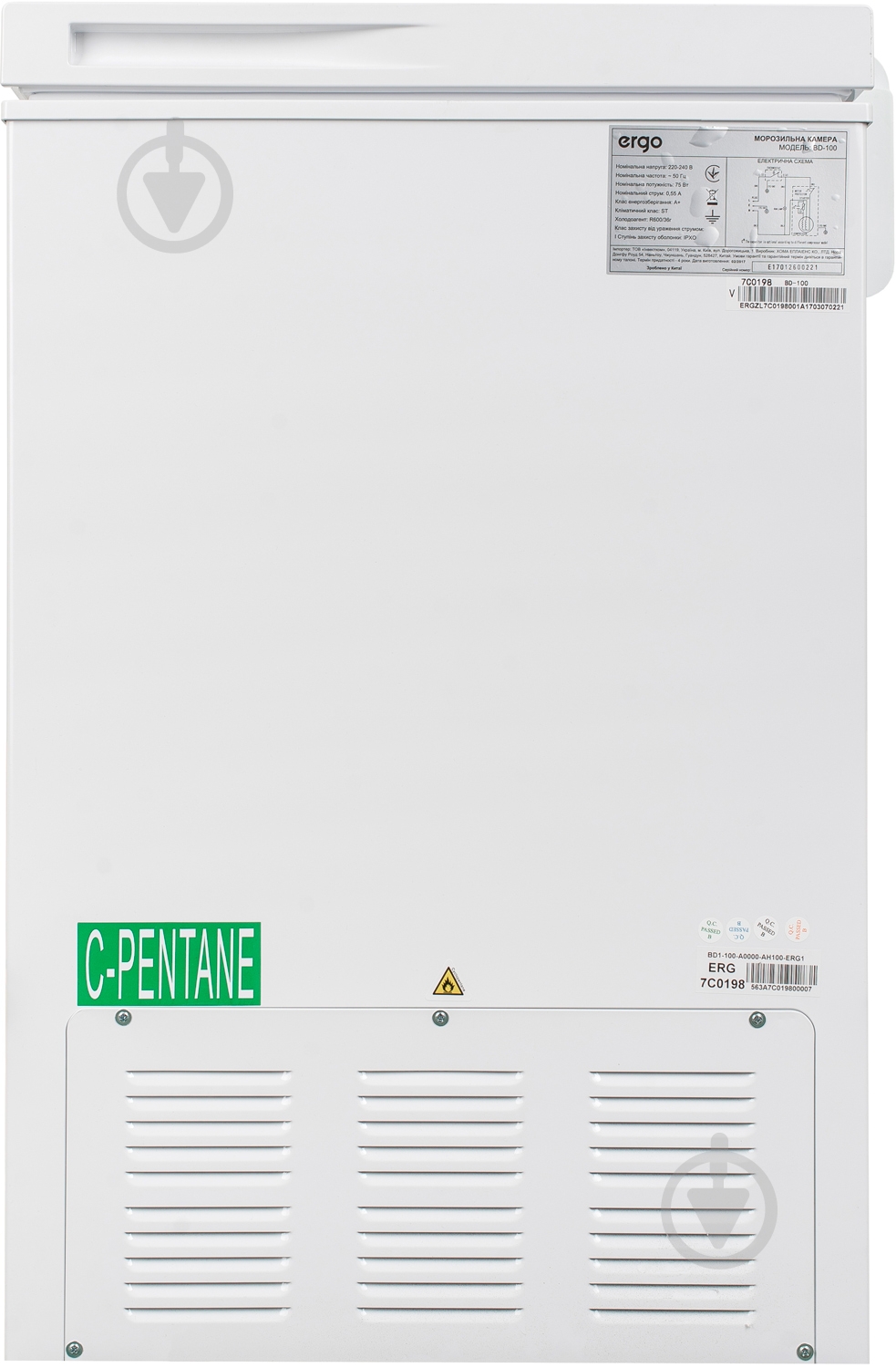 Морозильный ларь Ergo ERGO BD-100 - фото 6 Морозильный ларь Ergo ERGO BD-100 - фото 6