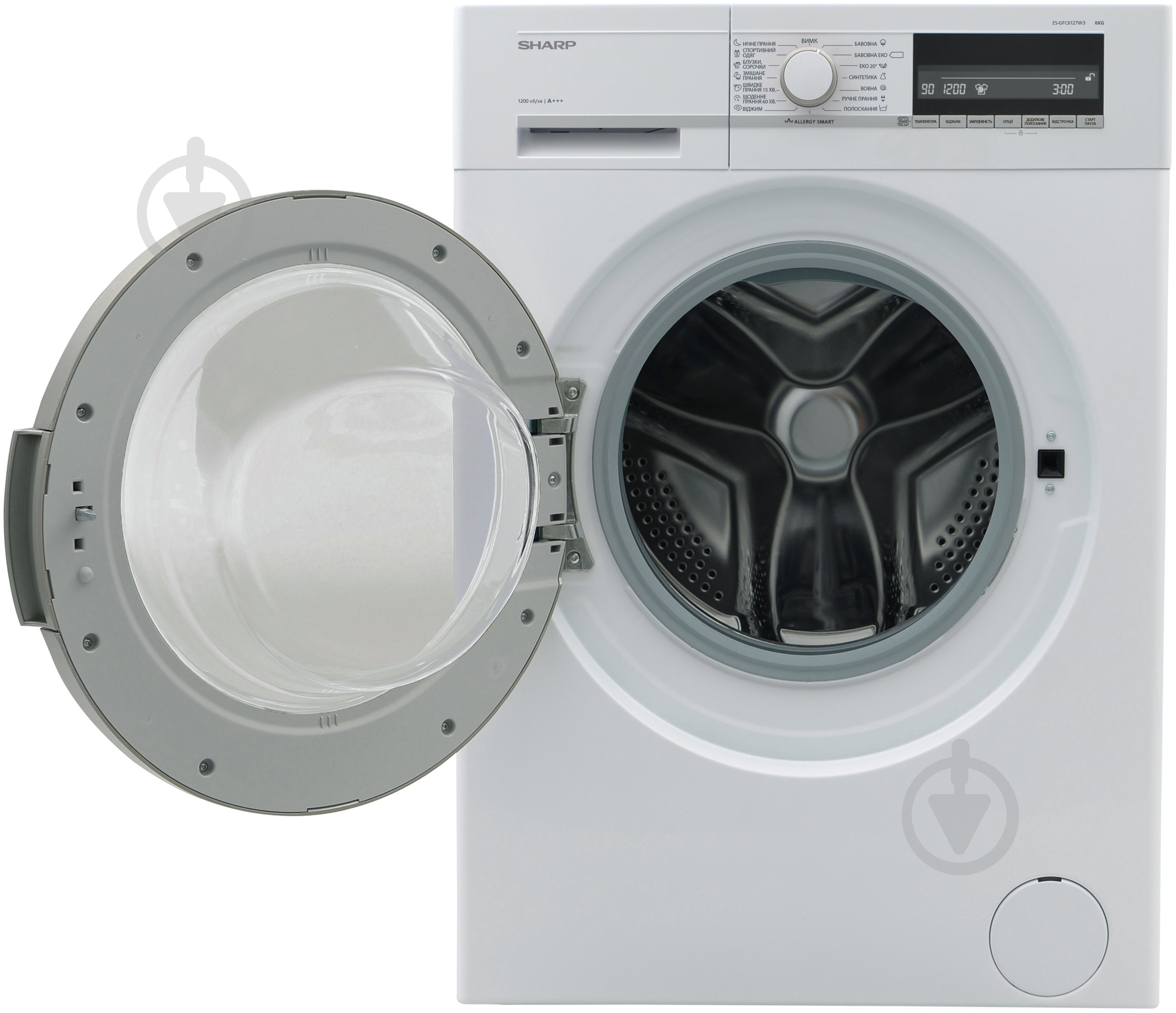 Стиральная машина Sharp ES-GFC6127W3-UA - фото 5 Стиральная машина Sharp ES-GFC6127W3-UA - фото 5