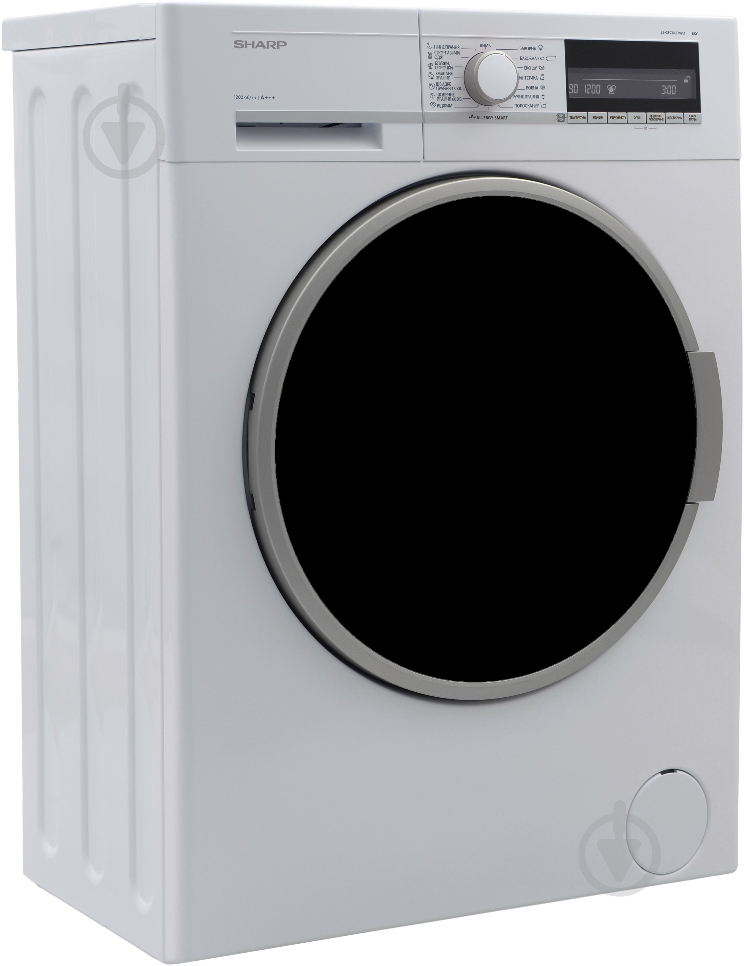 Стиральная машина Sharp ES-GFC6127W3-UA - фото 2 Стиральная машина Sharp ES-GFC6127W3-UA - фото 2