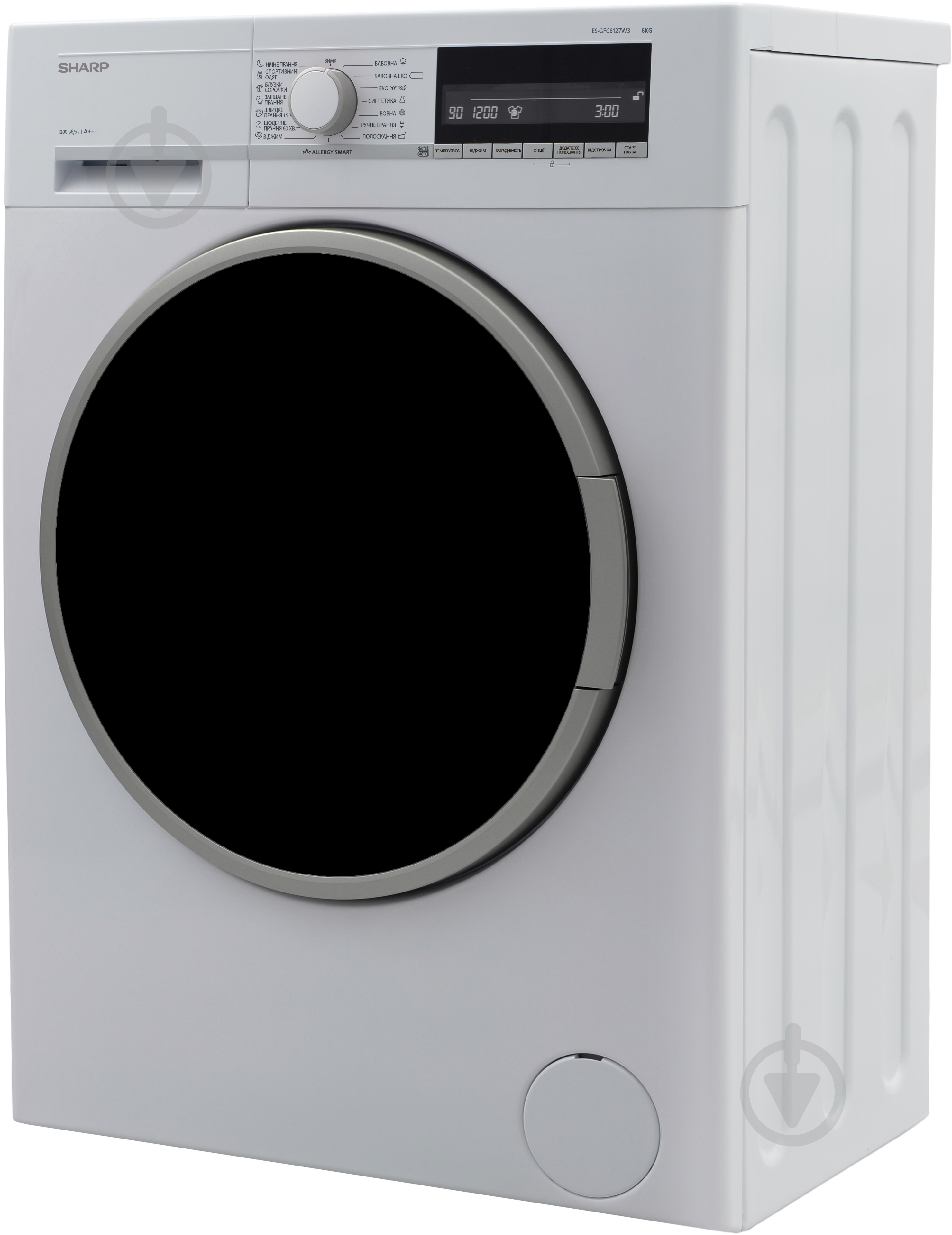 Стиральная машина Sharp ES-GFC6127W3-UA - фото 3 Стиральная машина Sharp ES-GFC6127W3-UA - фото 3
