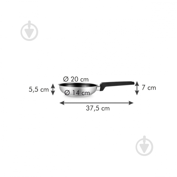 Сковорода Tescoma Ultima 20 см 780670 - фото 2