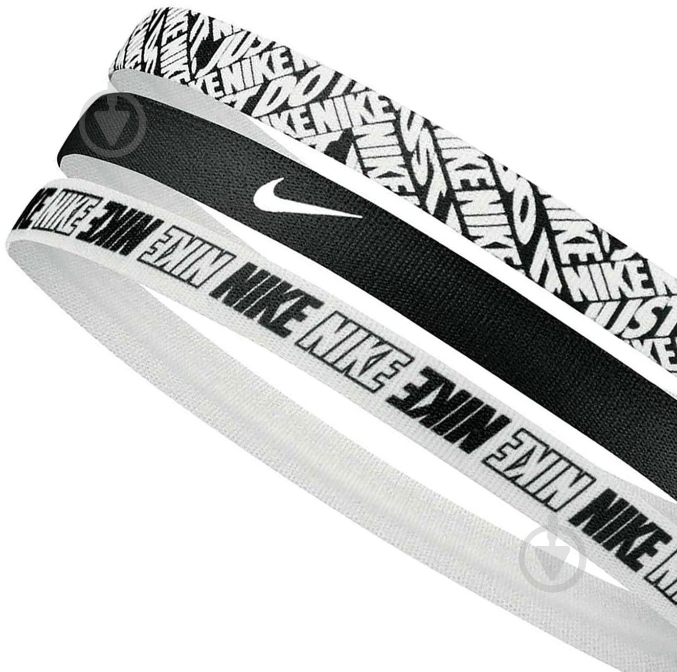 Пов'язка Nike HEADBANDS 3 PK N.000.2560.903.OS р.one size чорний - фото 2