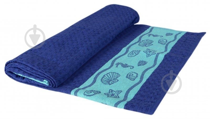 Полотенце вафельное Waffle 70x140 см голубой Zastelli - фото 2