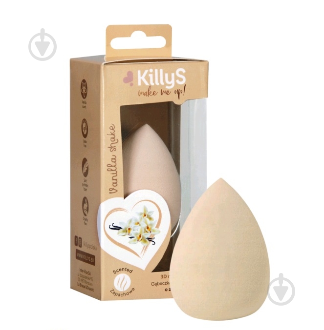 Спонж KillyS с ароматом ванили бежевый - фото 1