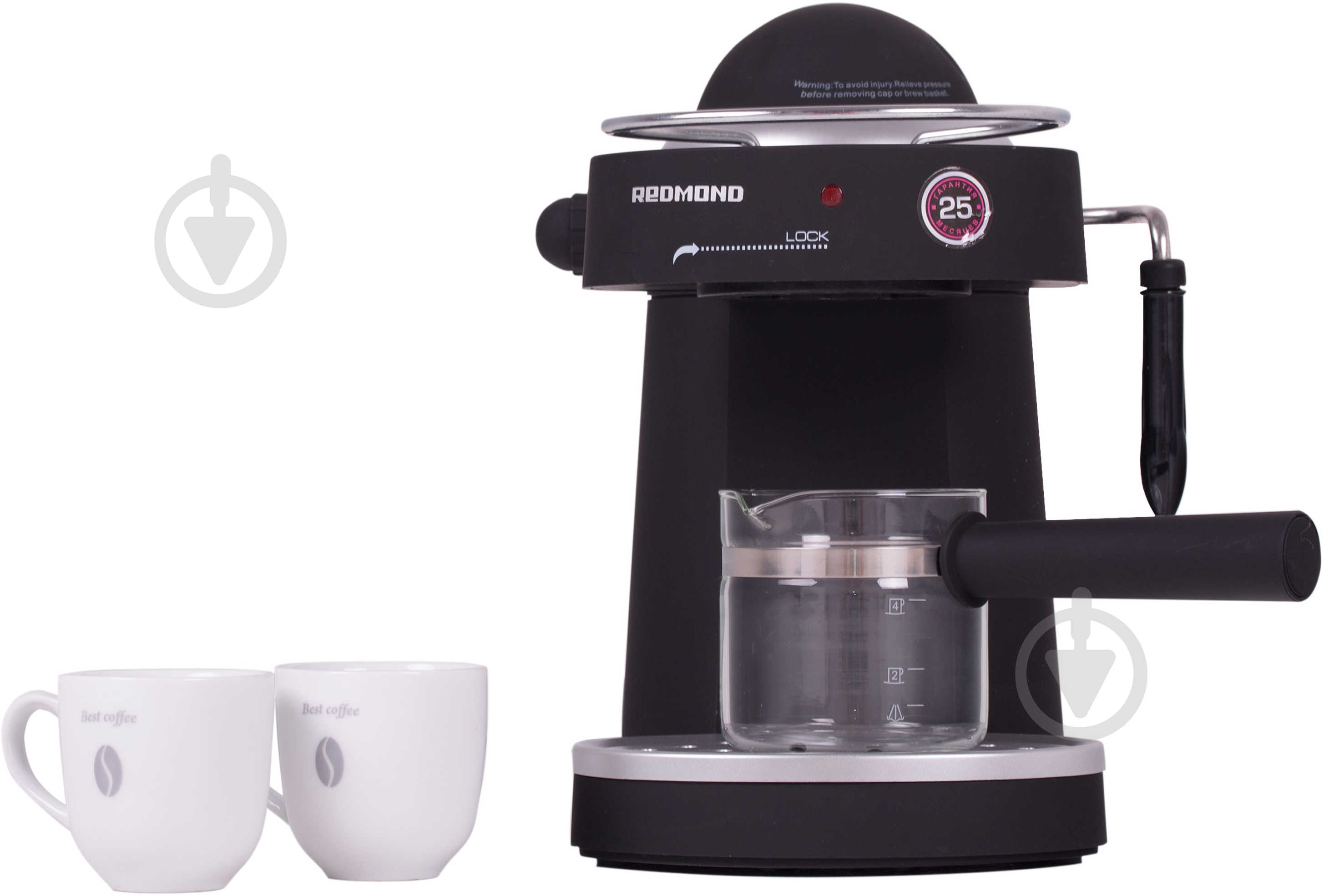 Кофеварка рожковая Redmond RCM-1502 - фото 5
