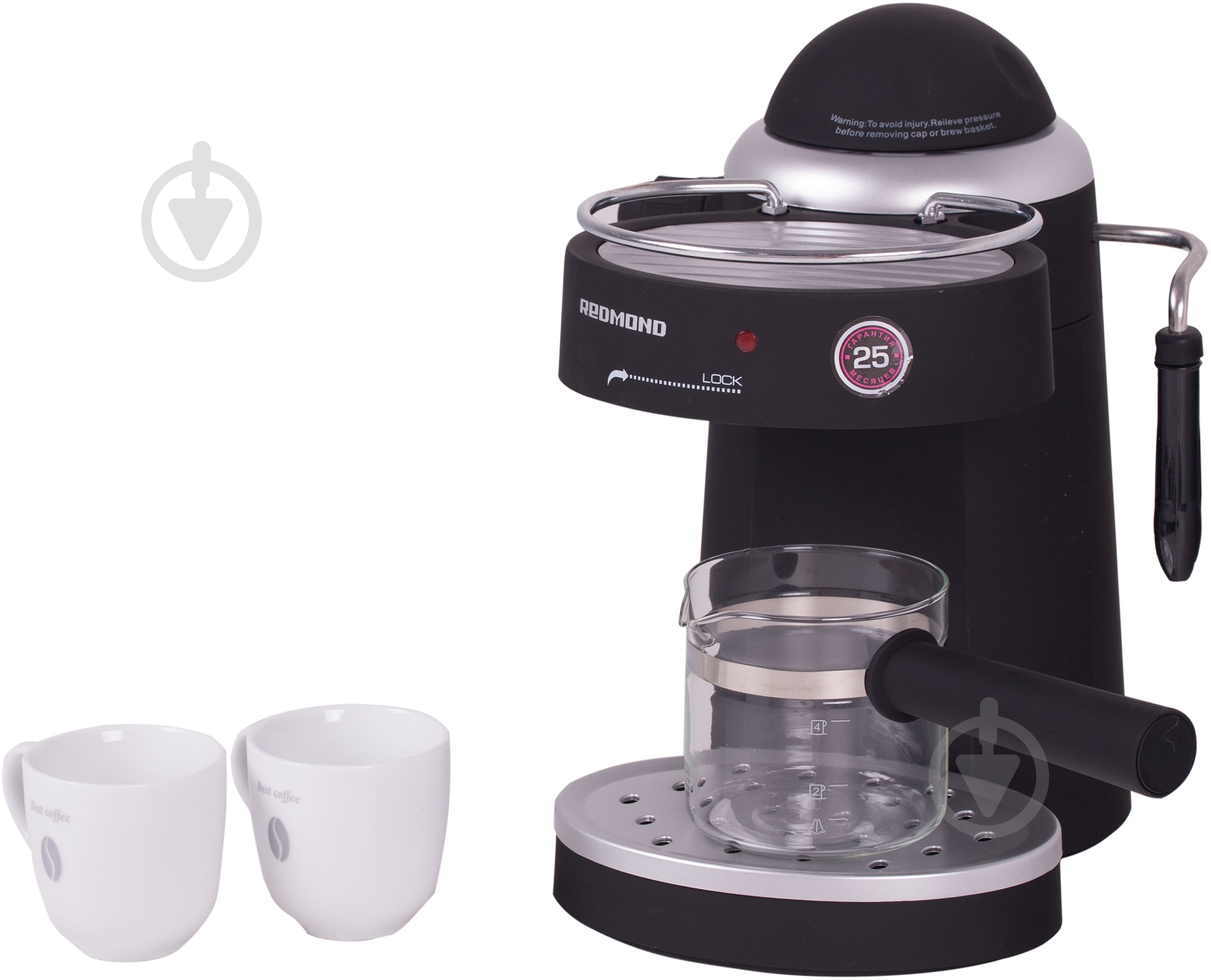 Кофеварка рожковая Redmond RCM-1502 - фото 7