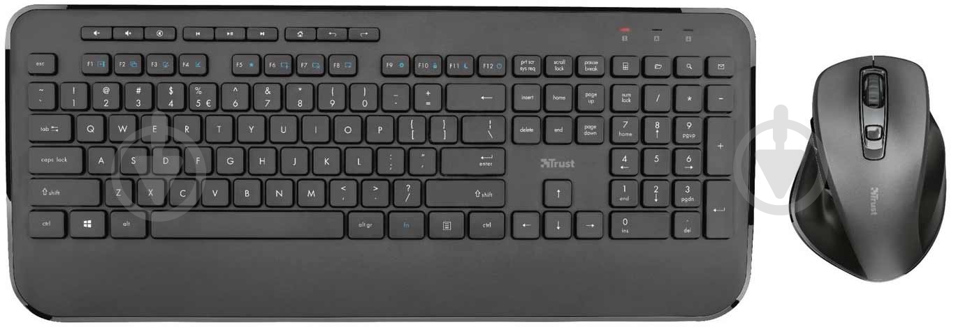 Комплект клавиатура + мышь Trust Mezza WL Black - фото 2