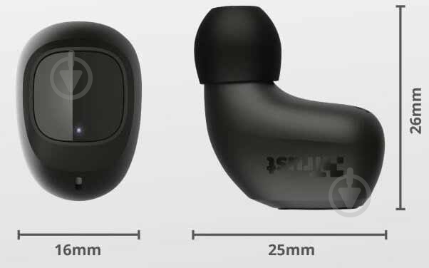 Навушники Trust Nika Compact True Wireless Mic black (23555) - фото 11