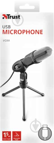 Микрофон Trust Voxa USB desk microphone (22810) - фото 8 Микрофон Trust Voxa USB desk microphone (22810) - фото 8