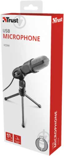 Микрофон Trust Voxa USB desk microphone (22810) - фото 9 Микрофон Trust Voxa USB desk microphone (22810) - фото 9
