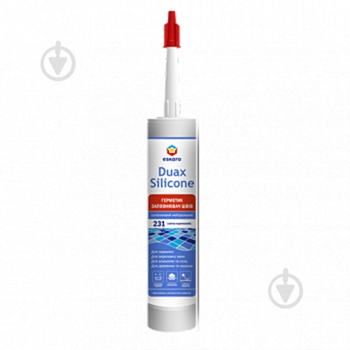Герметик силіконовий Eskaro Duax Silicone №100 прозорий 300 мл - фото 1