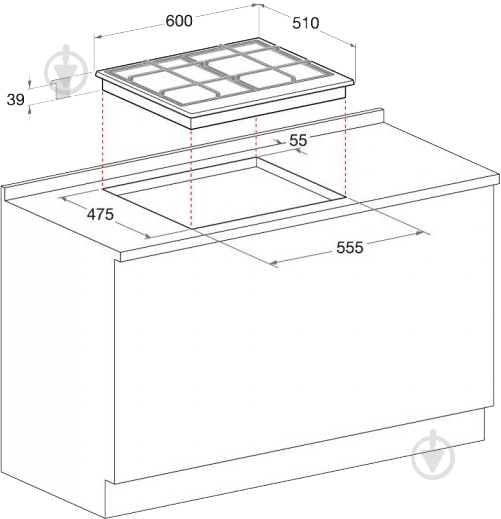 Варильна поверхня газова Hotpoint PCN 641 IX/HA EE - фото 4 Варильна поверхня газова Hotpoint PCN 641 IX/HA EE - фото 4