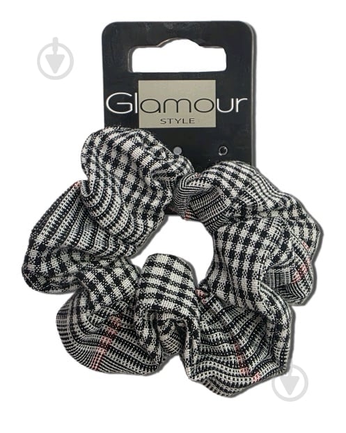 Резинка для волос Glamour серая 417788 - фото 1 Резинка для волос Glamour серая 417788 - фото 1