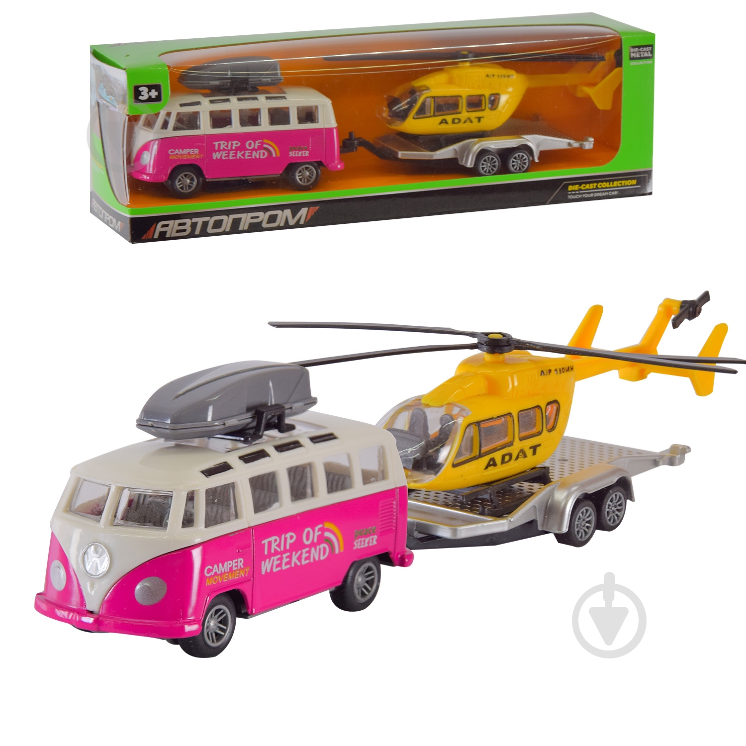 Автобус Автопром 1:50 AP7451 - фото 3 Автобус Автопром 1:50 AP7451 - фото 3