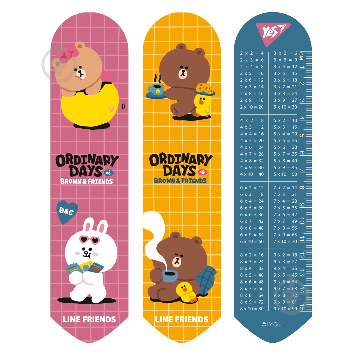 Закладка 2D Line Friends brown YES - фото 1