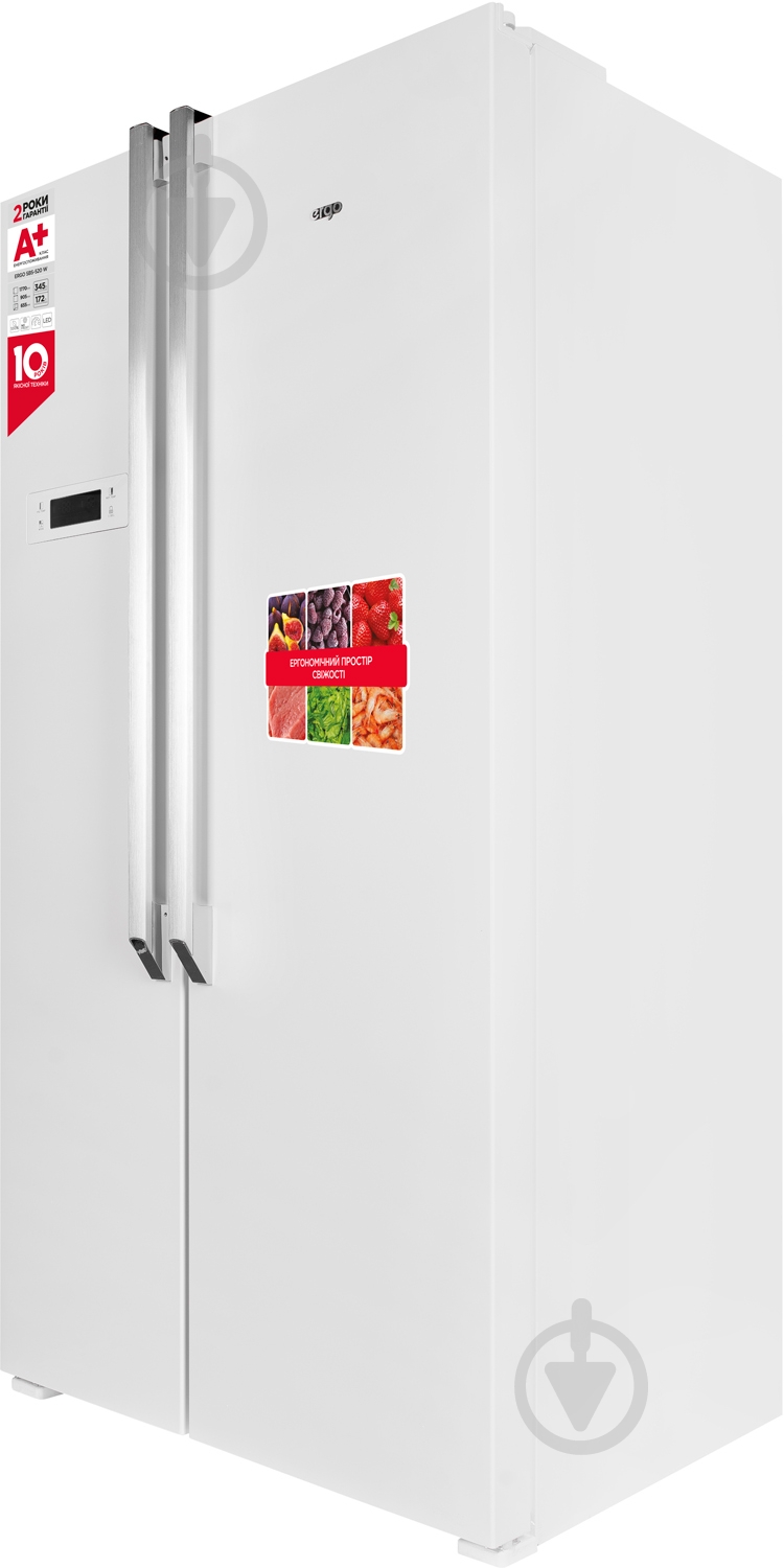 Холодильник Ergo SBS 520 W - фото 4