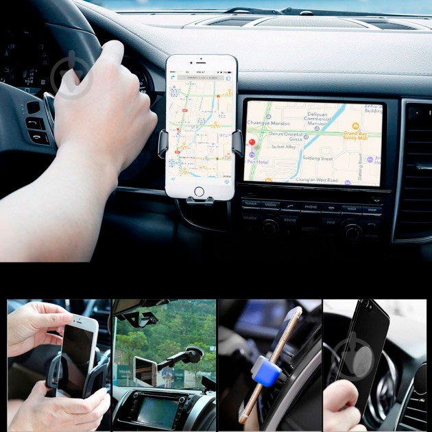 Автотримач Gravity BASEUS SUYL-0S срібний - фото 10