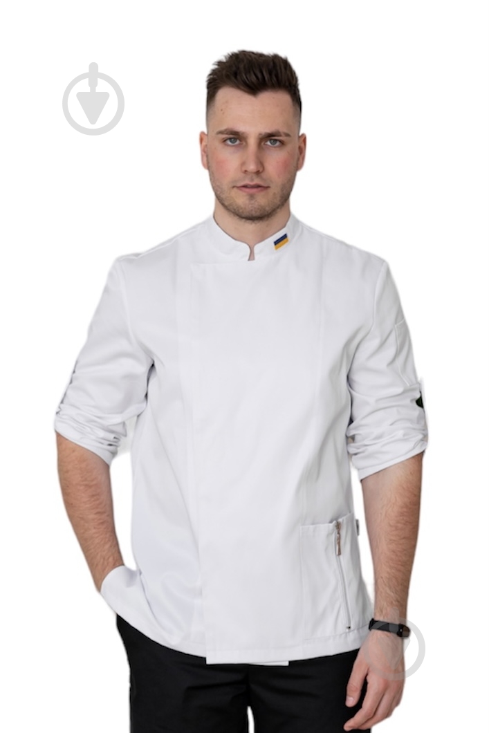 Кітель кухаря чоловічий Lux-Form White р. 46 білий - фото 3
