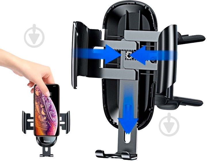 Автотримач Future Gravity BASEUS SUYL-BWL01 чорний - фото 6