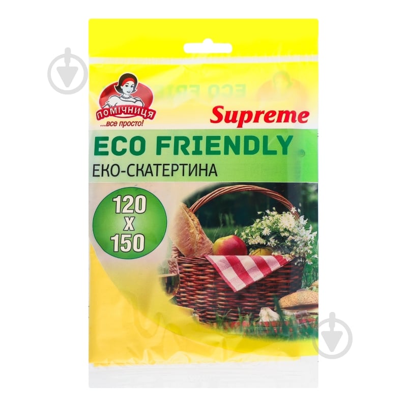 Скатерть Помічниця одноразовая 1,2x1,5 м в ассортименте 1,2х1,5 м  в ассортименте - фото 1