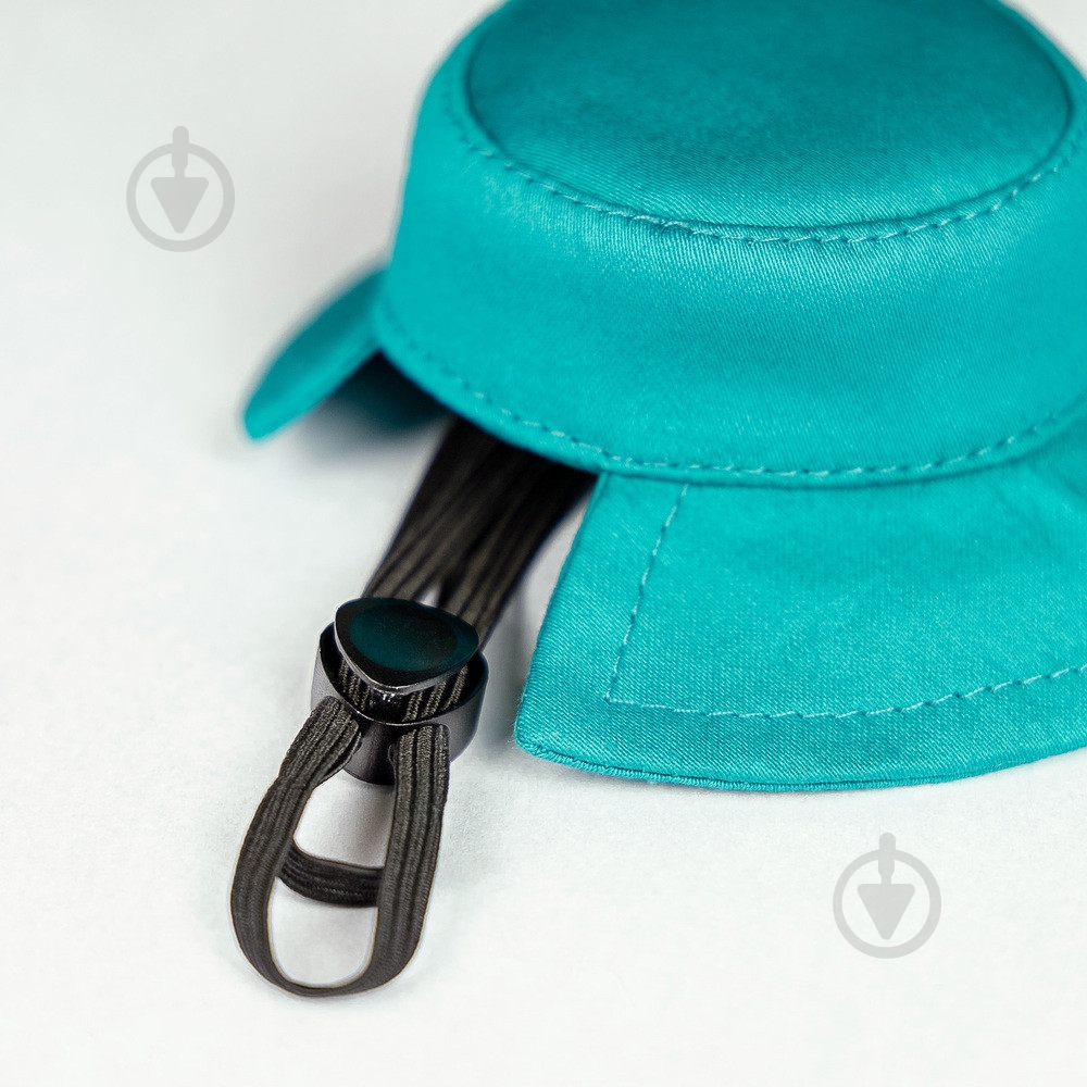 Панамка Pet Fashion Rob для собак с фиксатором XS бирюзовая - фото 4 Панамка Pet Fashion Rob для собак с фиксатором XS бирюзовая - фото 4