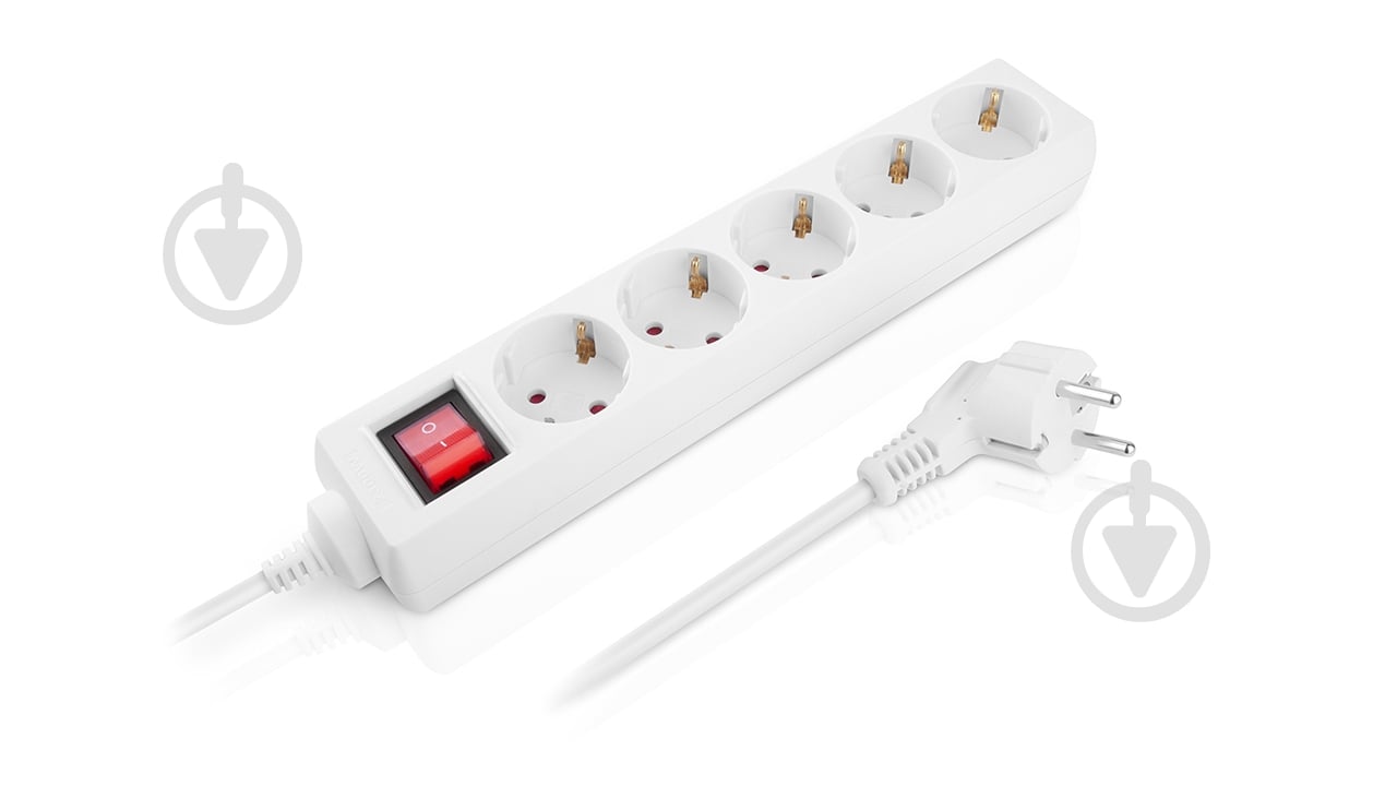 Фильтр-удлинитель Real-el RS-Protect M с заземлением 5 гн. белый 5 м - фото 5 Фильтр-удлинитель Real-el RS-Protect M с заземлением 5 гн. белый 5 м - фото 5