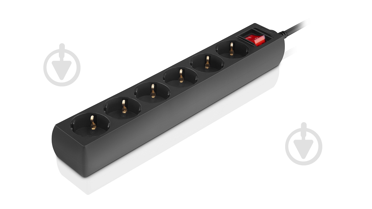 Фильтр-удлинитель Real-el RS-6 Protect M с заземлением 6 гн. черный 1,8 м - фото 7 Фильтр-удлинитель Real-el RS-6 Protect M с заземлением 6 гн. черный 1,8 м - фото 7