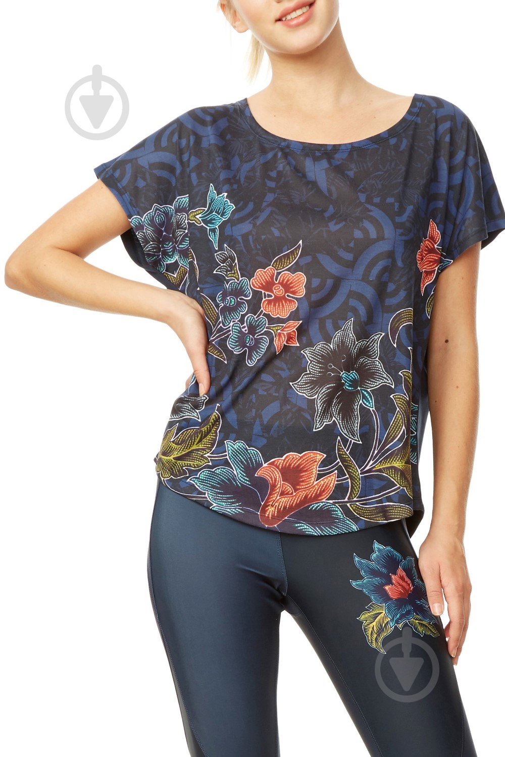 Футболка Desigual 18WOTK25 синий - фото 1