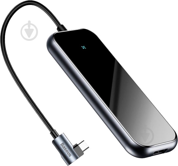 Адаптер BASEUS multi-functional Type-C to 4xUSB 2.0, Deep gray (CAHUB-JZ0G) - фото 1