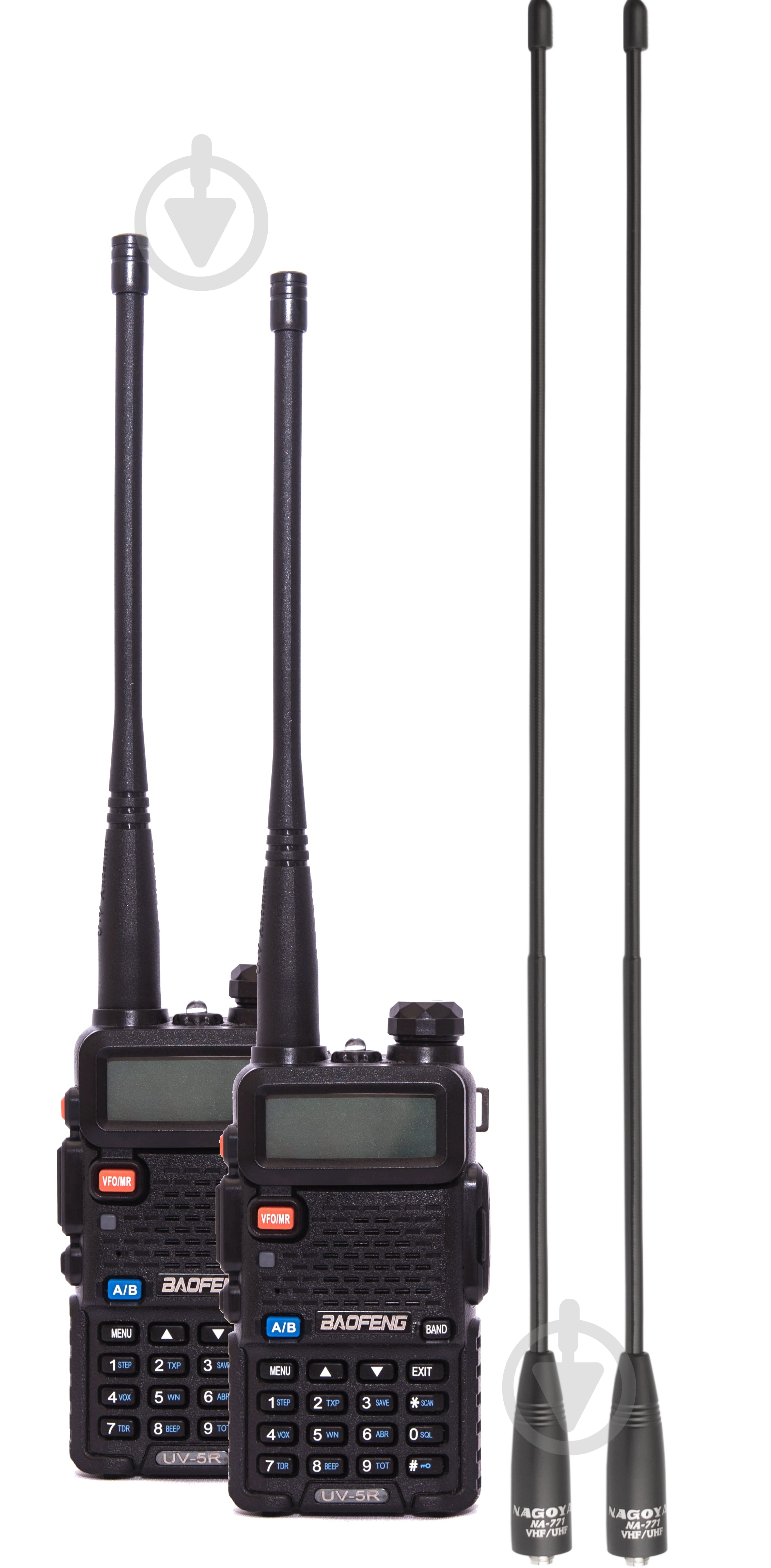 Комплект раций Baofeng UV-5R Forest Black - фото 1