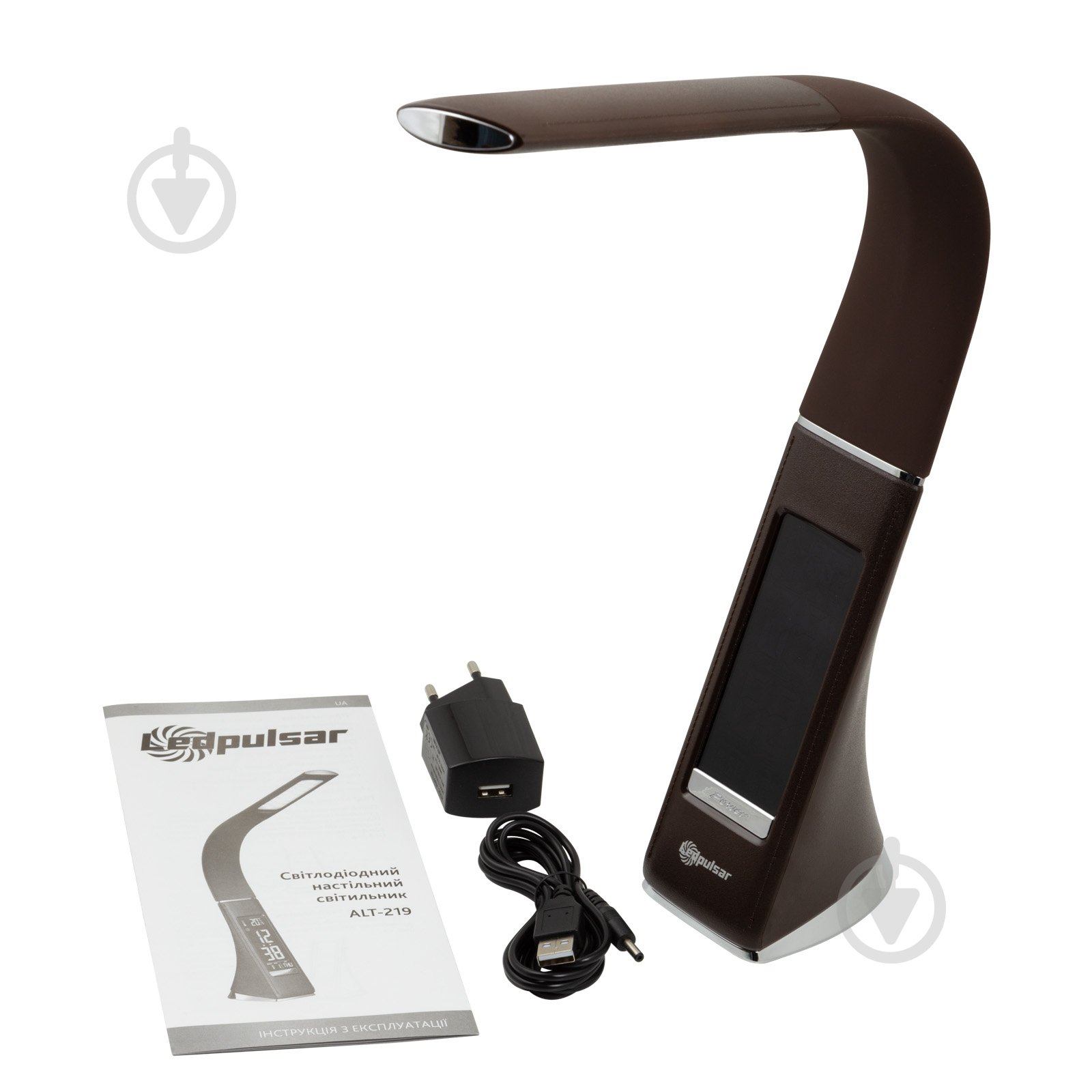 Настільна лампа офісна LedPulsar ALT-219BR LED 6 Вт коричневий - фото 9