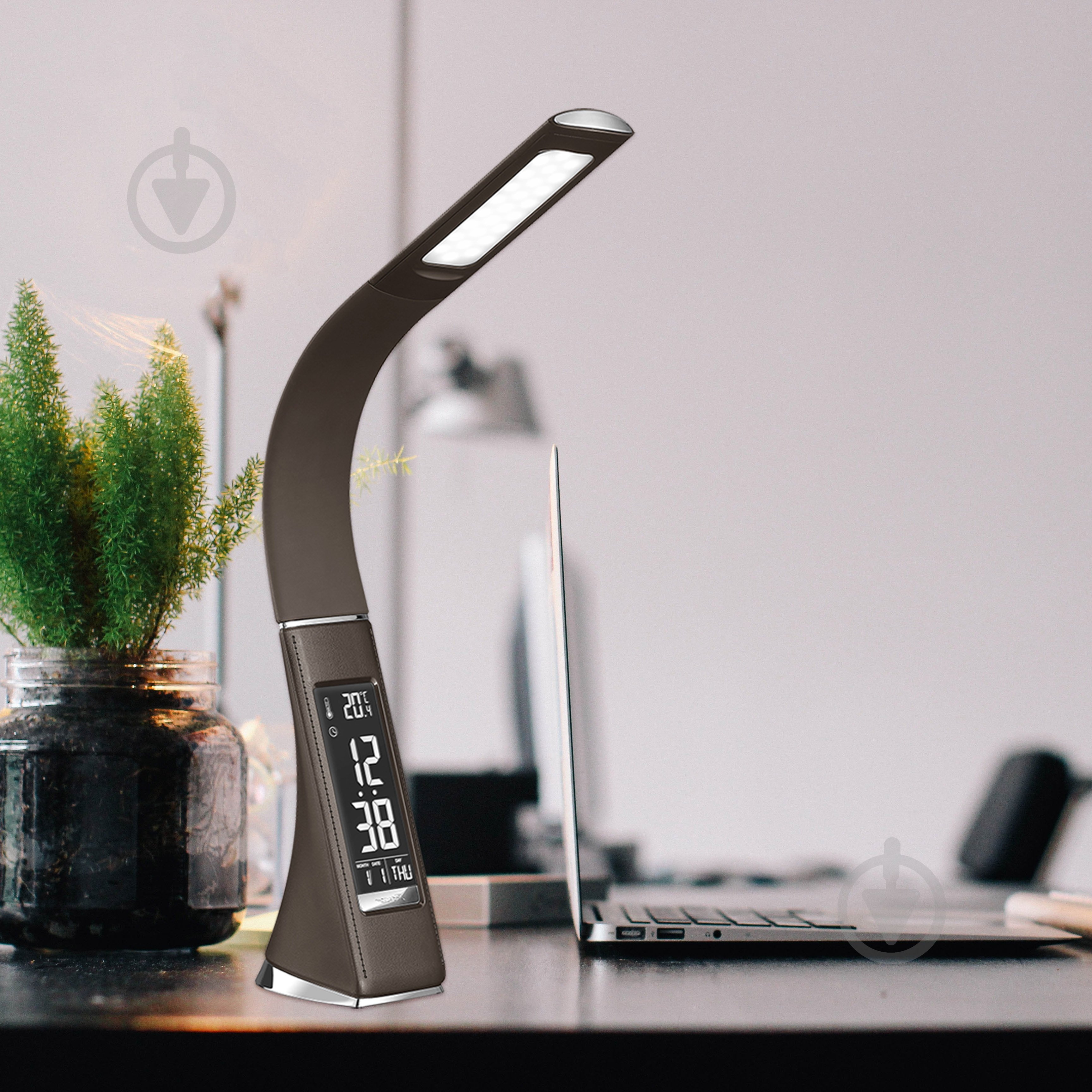 Настільна лампа офісна LedPulsar ALT-219BR LED 6 Вт коричневий - фото 6