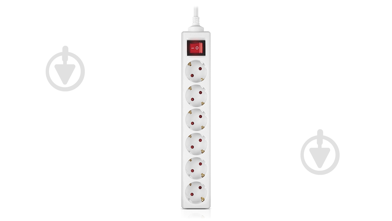 Фильтр-удлинитель Real-el RS-6 Protect M с заземлением 6 гн. белый 3 м - фото 2