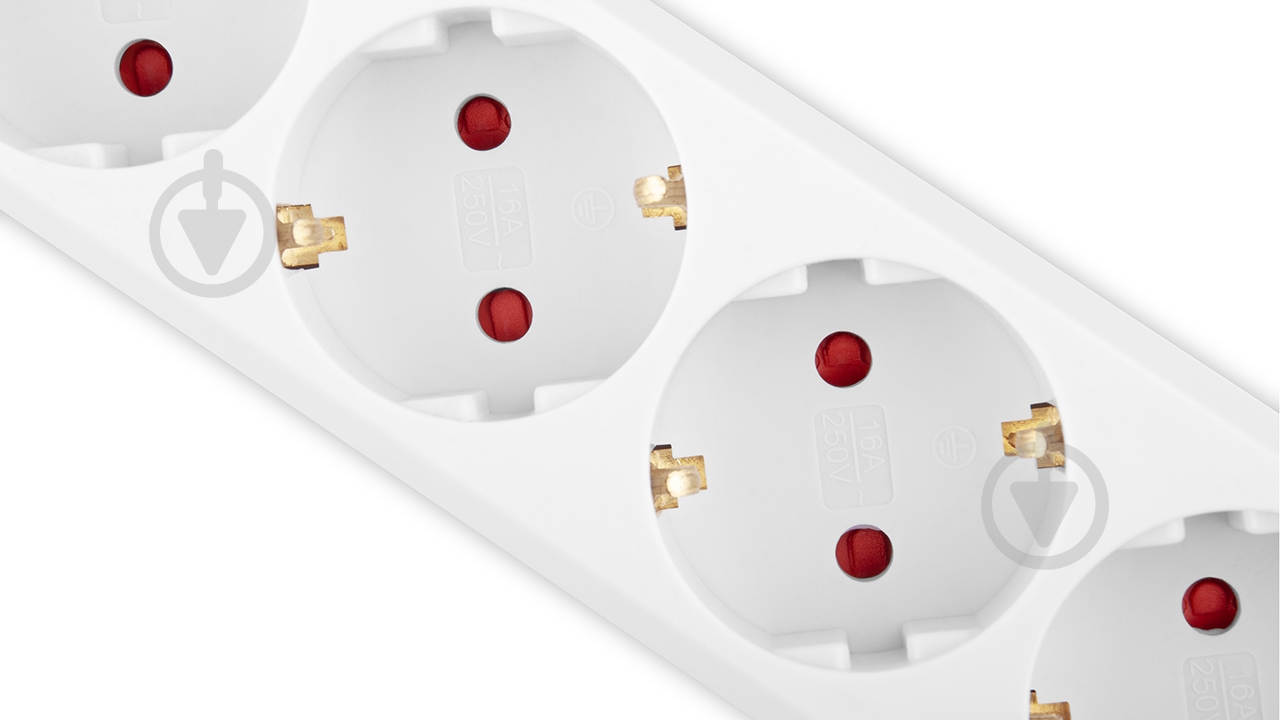 Фильтр-удлинитель Real-el RS-6 Protect M с заземлением 6 гн. белый 3 м - фото 4