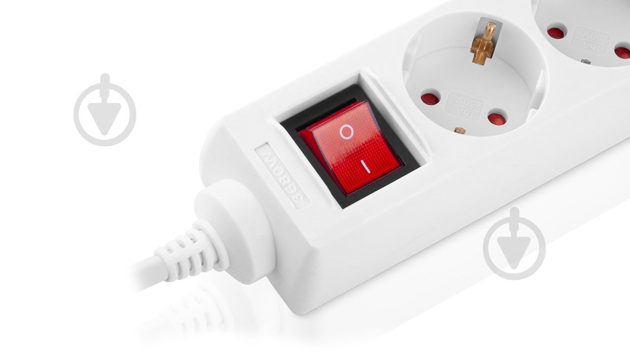 Фильтр-удлинитель Real-el RS-6 Protect M с заземлением 6 гн. белый 3 м - фото 5