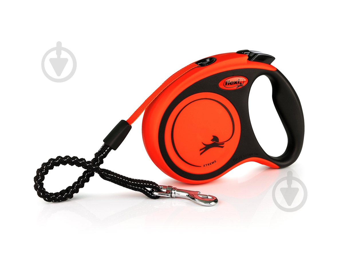 Поводок-рулетка Flexi Xtreme лента S 5 м оранжевый - фото 1