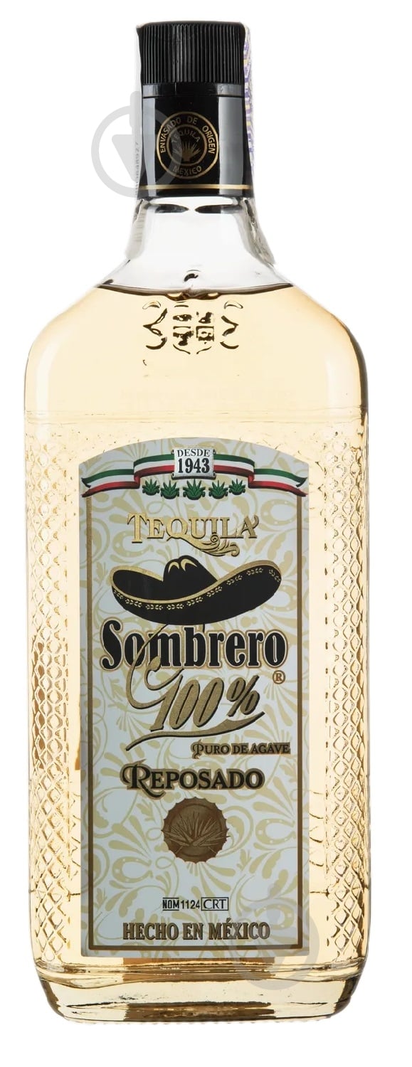 Текила Sombrero Reposado 0,7 л 38% - фото 1