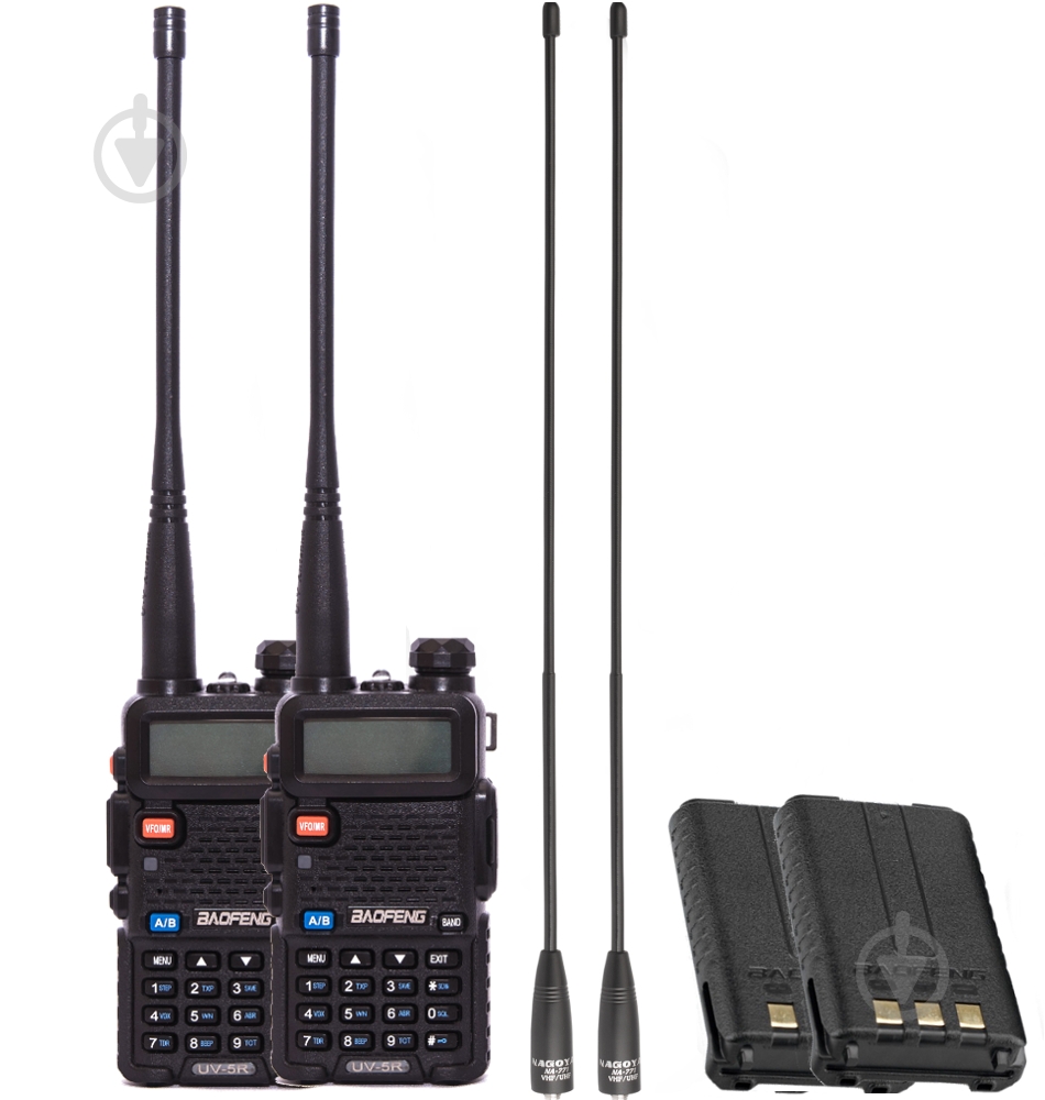 Комплект раций Baofeng UV-5R Tourism Black - фото 1