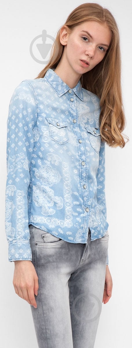 Рубашка Pepe Jeans р. XS голубой - фото 2