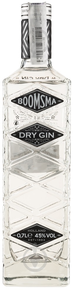 Джин Boomsma Dry Gin 0,7 л - фото 1 Джин Boomsma Dry Gin 0,7 л - фото 1