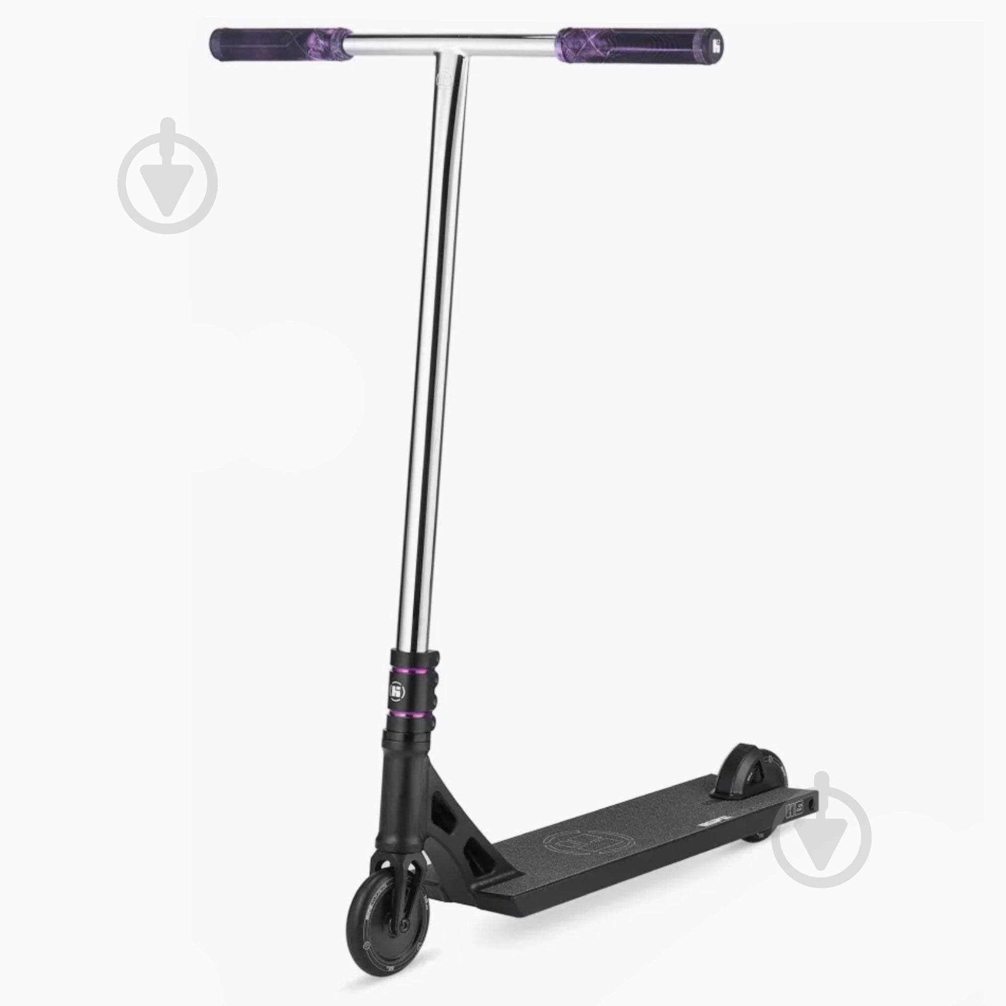 Самокат трюковый Hipe H6 Black/Purple 410608 - фото 1