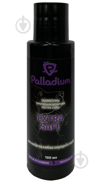 Шампунь Palladium Extra Safe 100 мл от блох и клещей для собак/для котов - фото 1 Шампунь Palladium Extra Safe 100 мл от блох и клещей для собак/для котов - фото 1