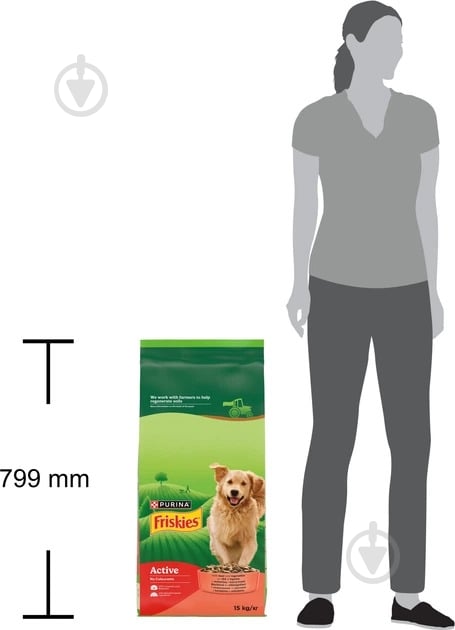 Корм сухий FRISKIES by Purina Active підвищена активність з яловичиною 15 кг - фото 7 Корм сухий FRISKIES by Purina Active підвищена активність з яловичиною 15 кг - фото 7